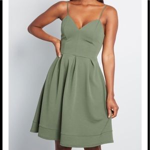 ModCloth Open Air Flair Pleated A Line Dress